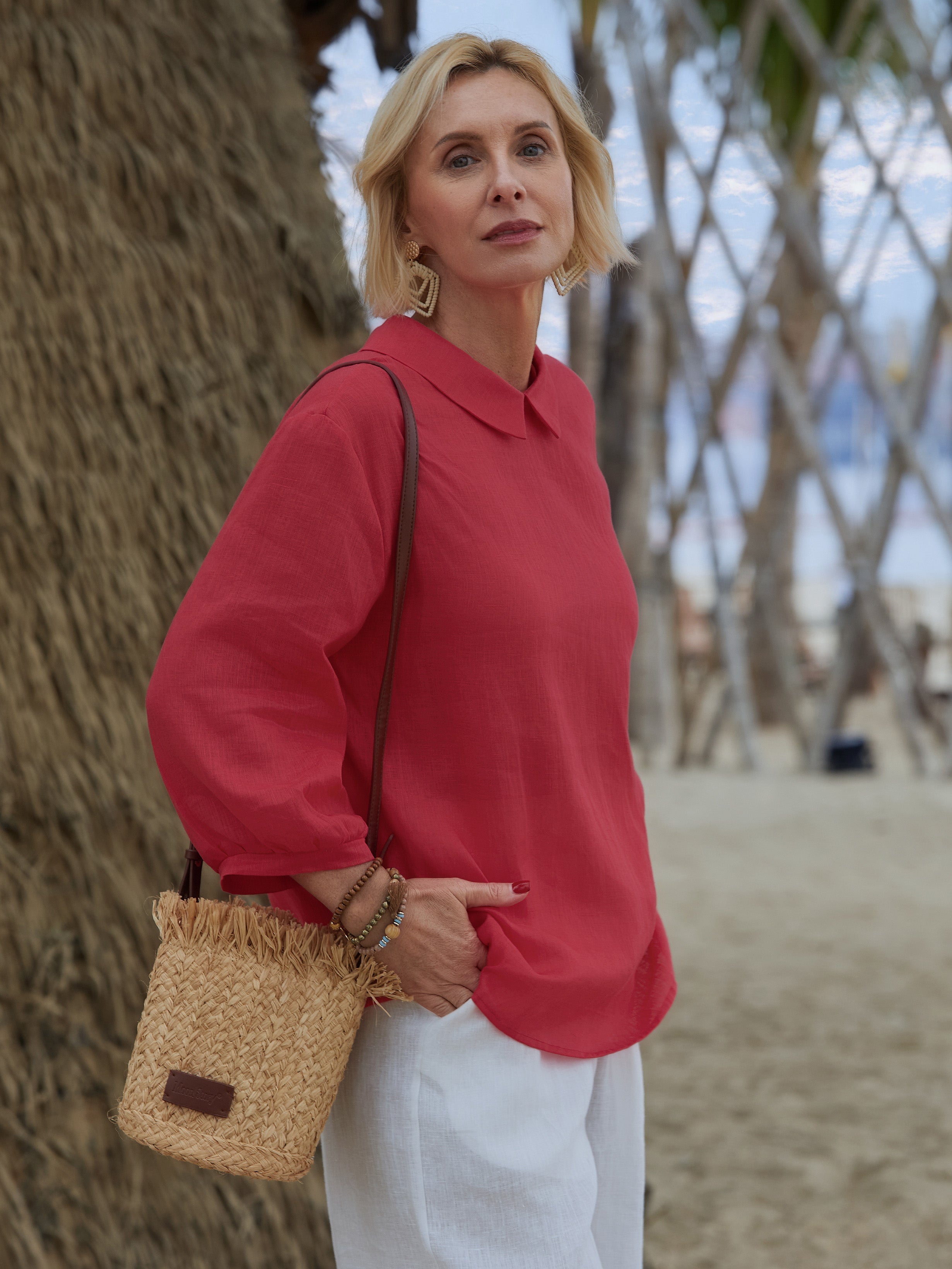 Grace | Klassieke Blouse met Lange Mouwen voor Alledaagse Elegantie
