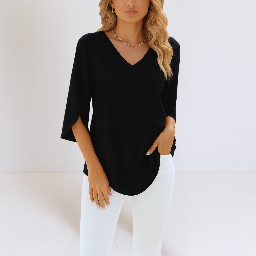 Anna – Elegante Blouse met V-Hals