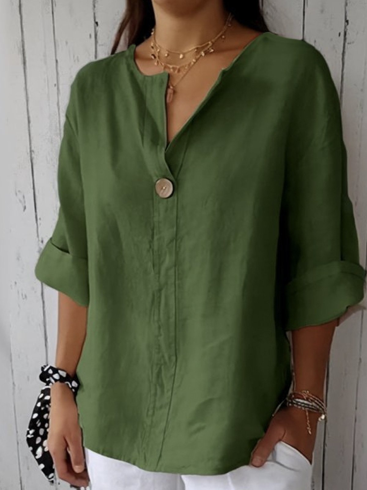 Jessa - Casual V-Hals blouse