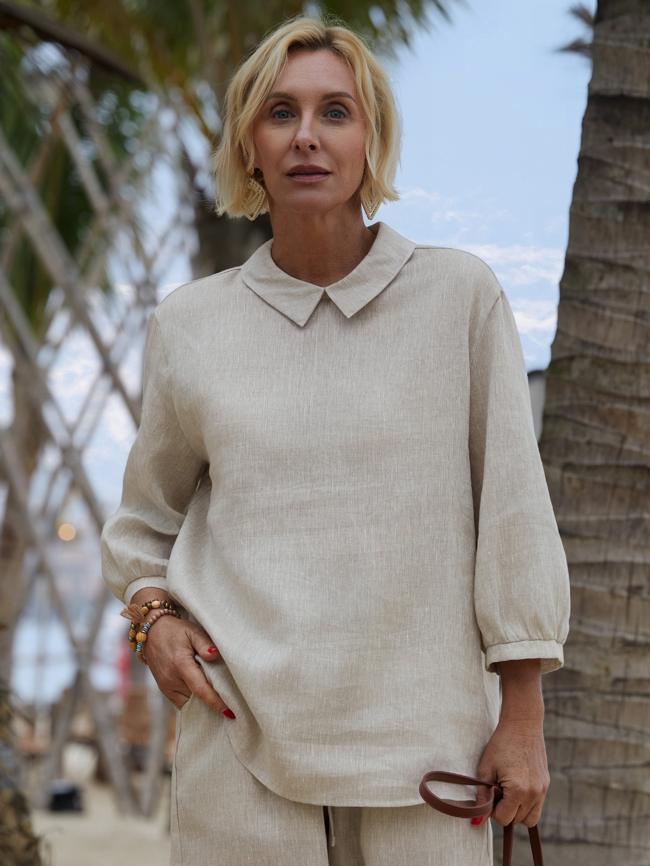 Grace | Klassieke Blouse met Lange Mouwen voor Alledaagse Elegantie
