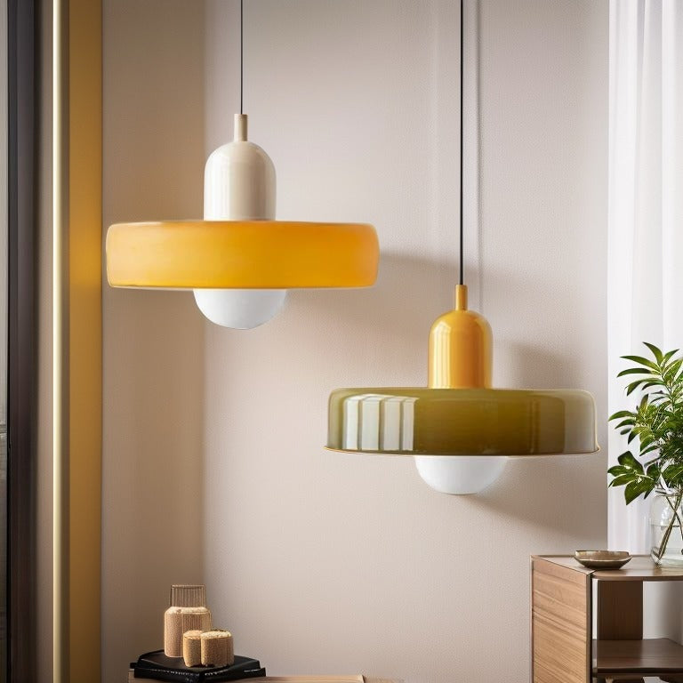 Glarefusion Moderne Bauhaus Glazen LED Hanglamp