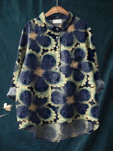Lila - Bloemenprint Blouse