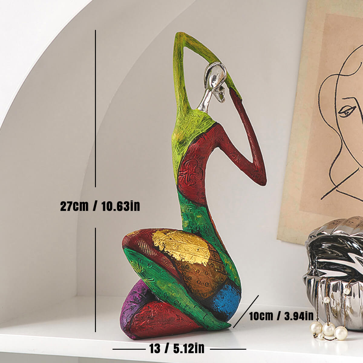 Abstracte Kleurrijke Vrouw