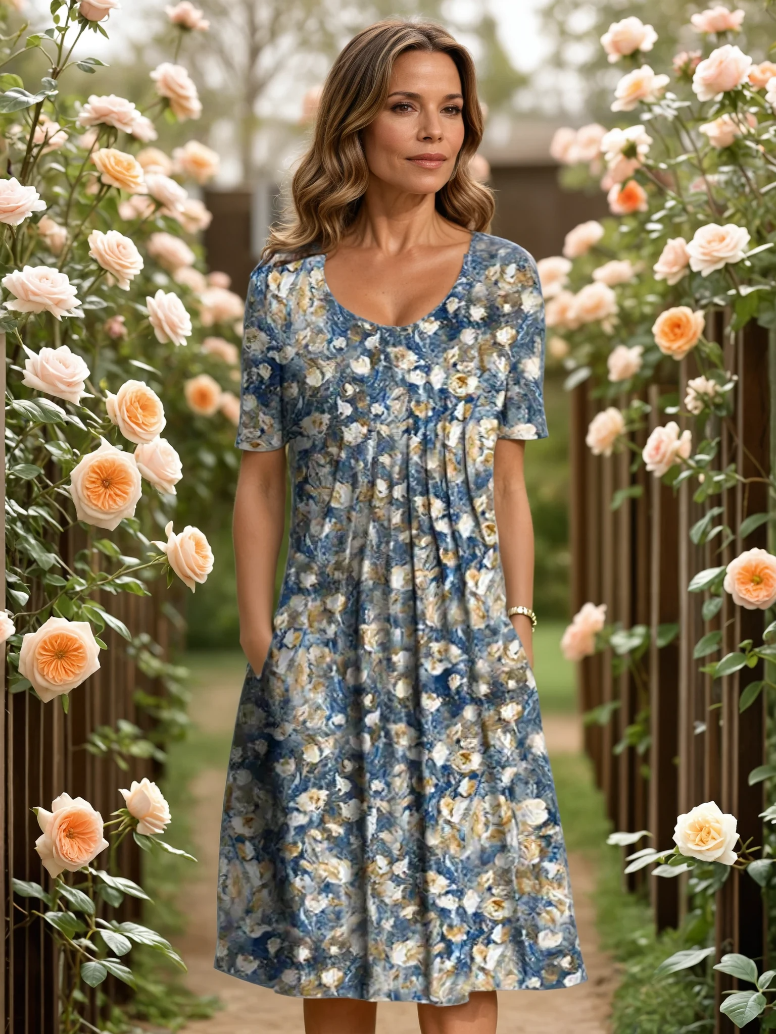 MARGA | ELEGANTE JURK MET BUIKBEDDEKKING