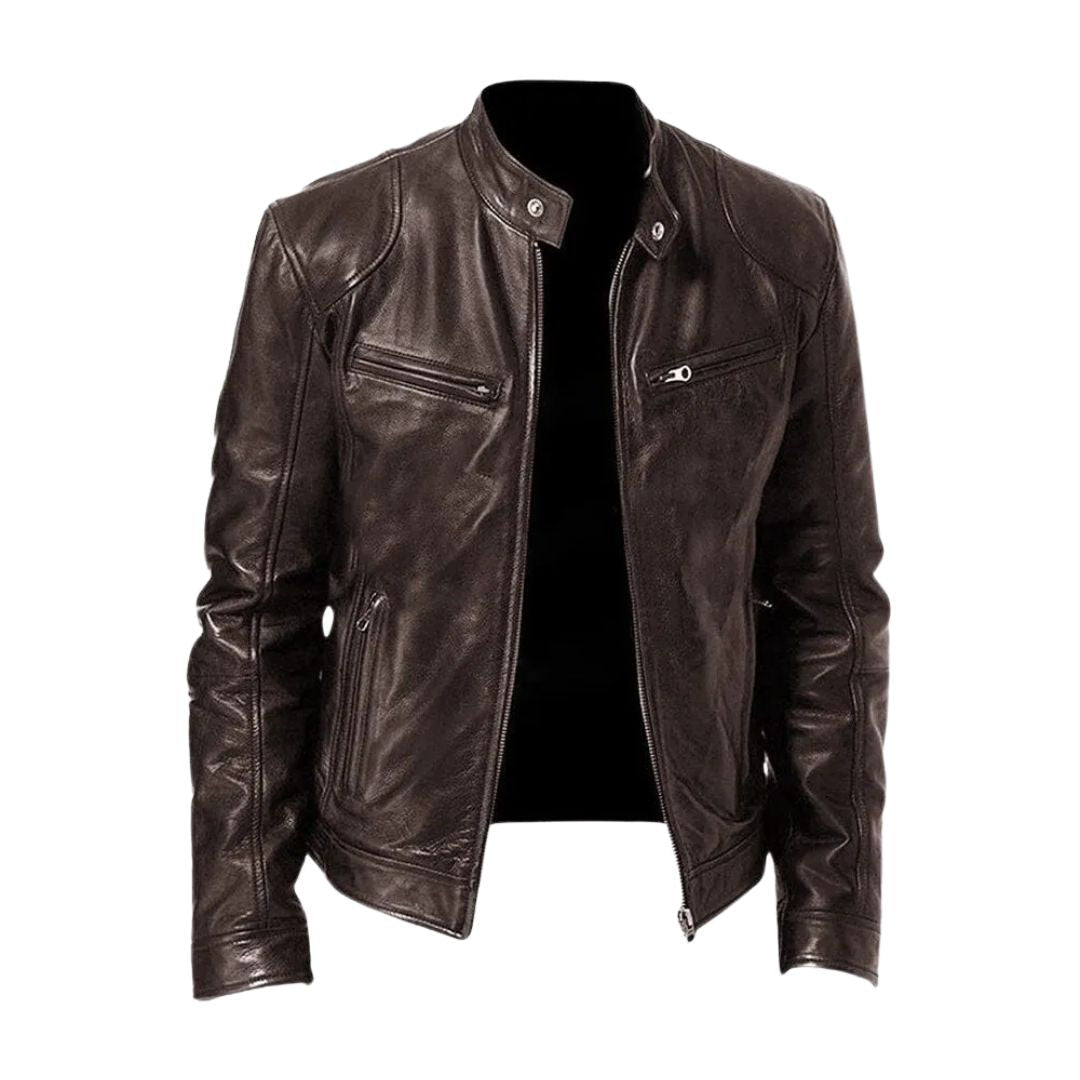 Alvin - Casual Leren Jack