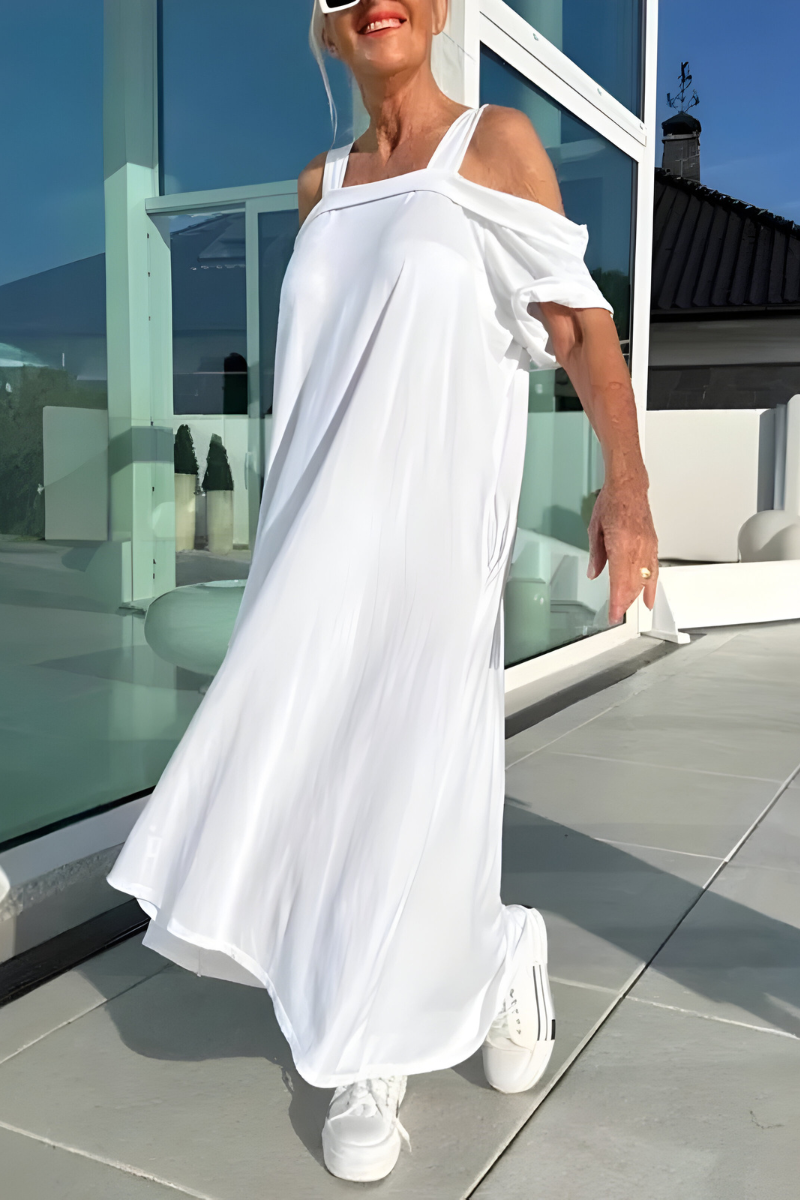 Mary™ | Lange Off-Shoulder Zomerjurk