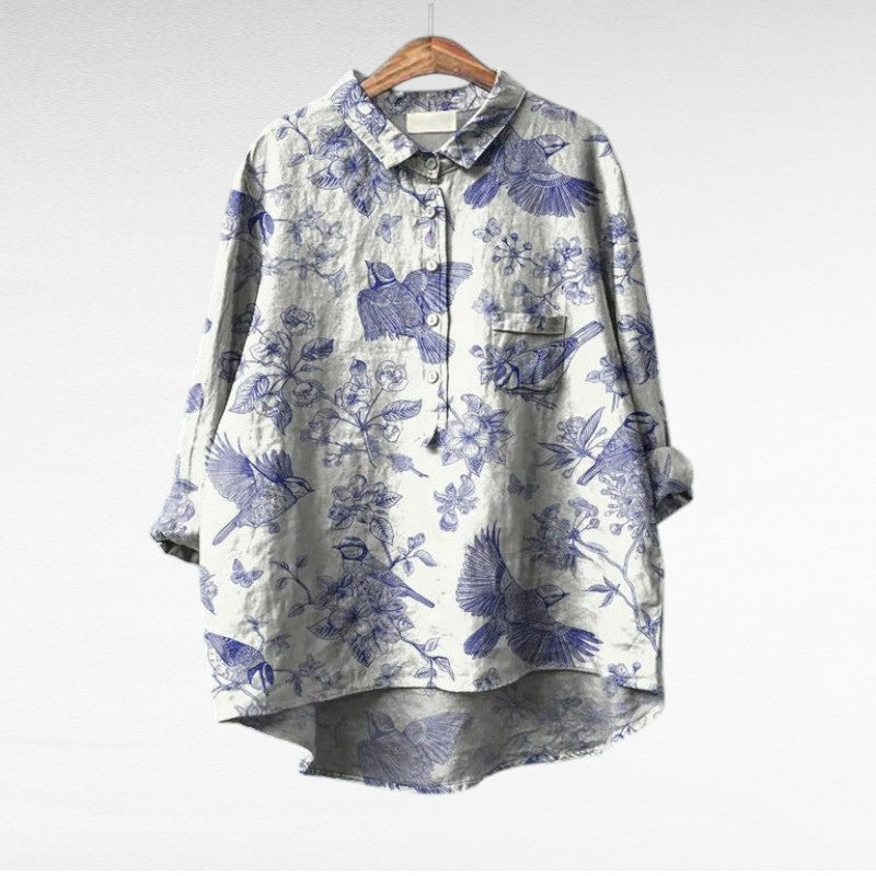 Sara - Klassieke Bloemenblouses