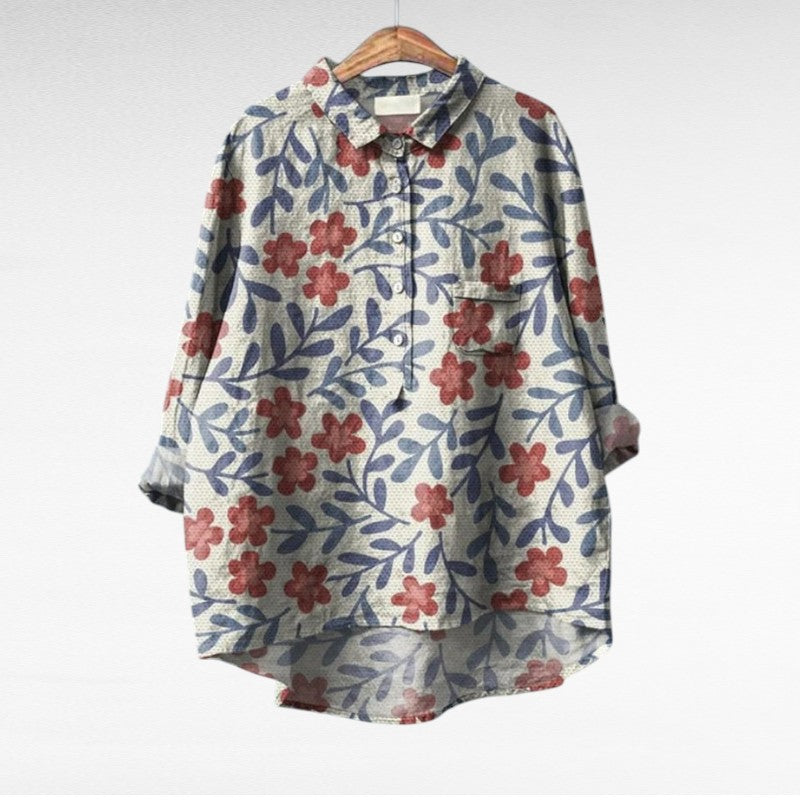 Sara - Klassieke Bloemenblouses