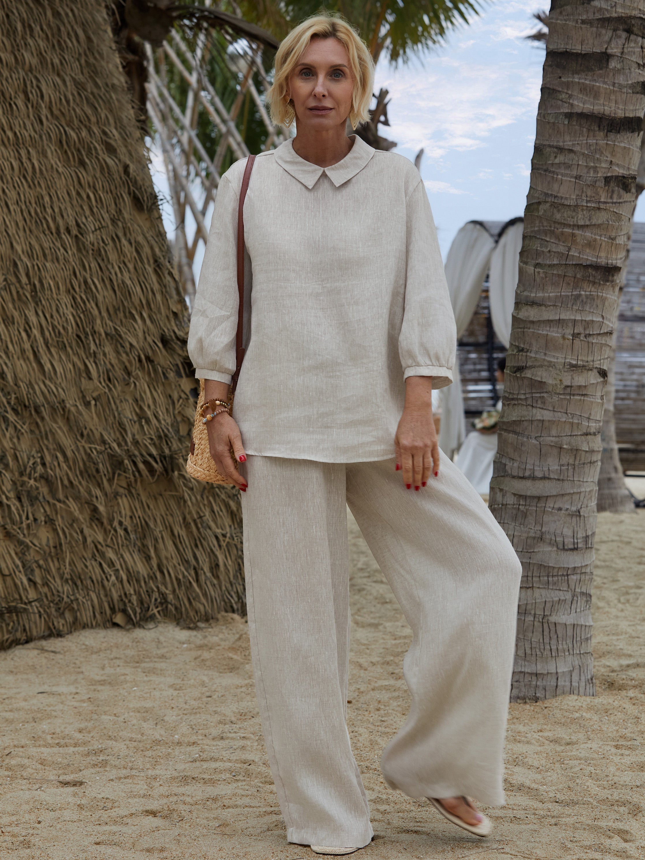 Grace | Klassieke Blouse met Lange Mouwen voor Alledaagse Elegantie