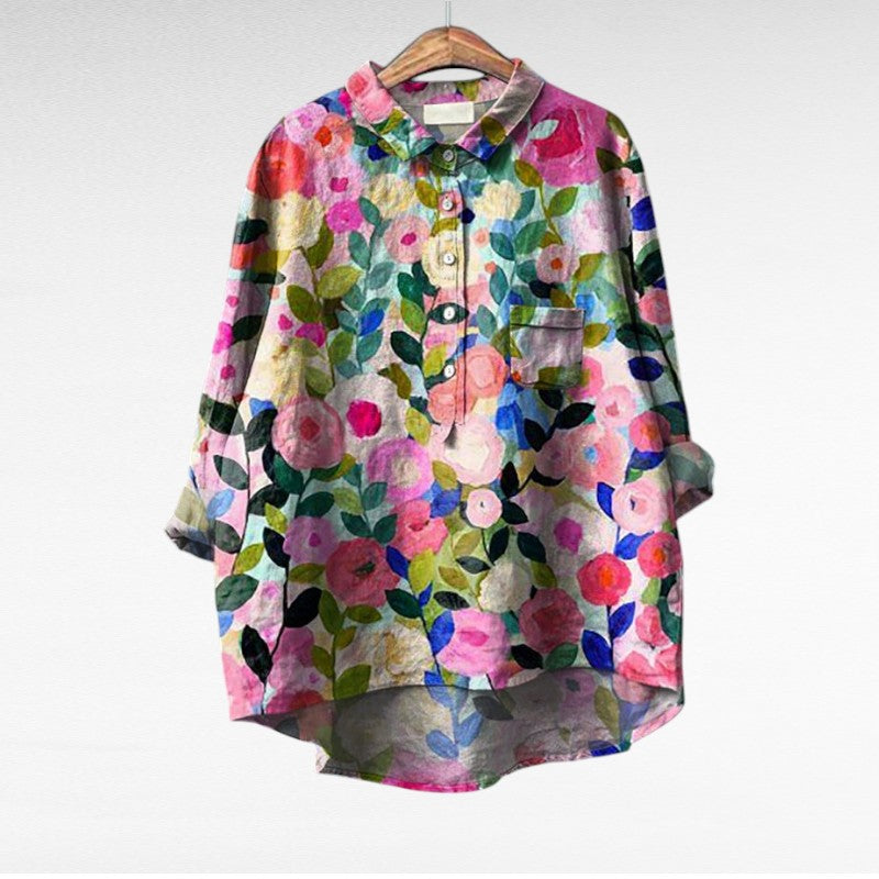 Sara - Klassieke Bloemenblouses