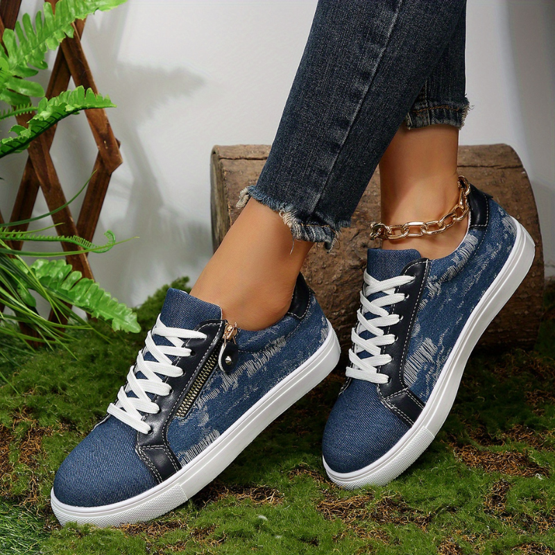 Jade™ | Orthopedische Schoenen met spijkerstof