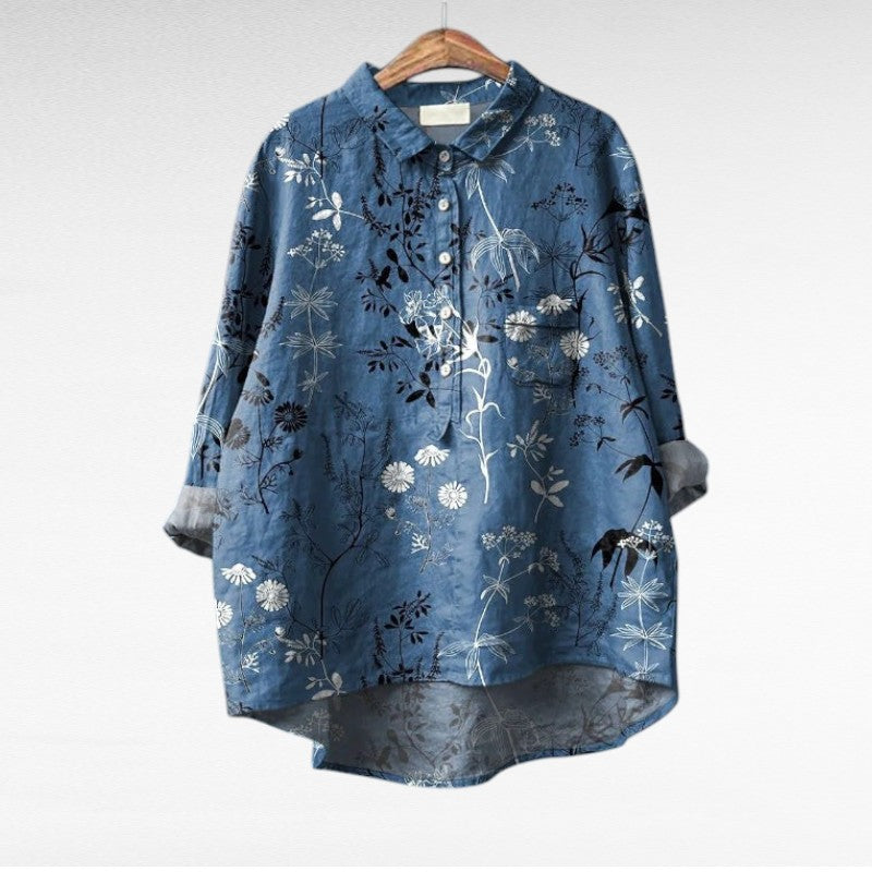 Sara - Klassieke Bloemenblouses