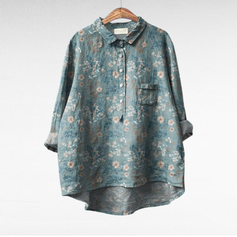 Sara - Klassieke Bloemenblouses