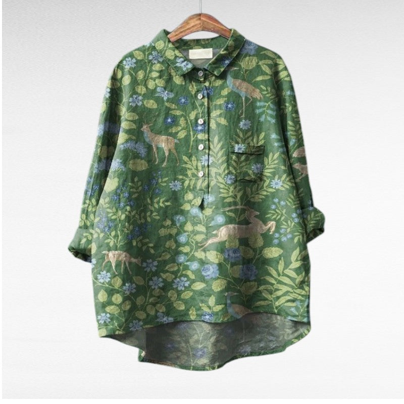 Sara - Klassieke Bloemenblouses