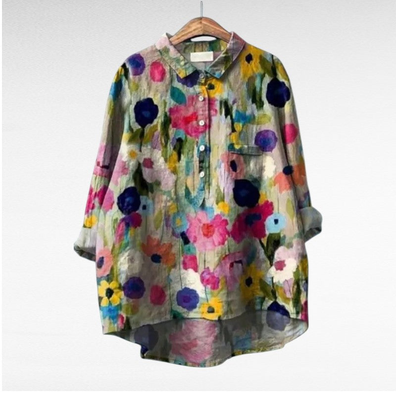Sara - Klassieke Bloemenblouses