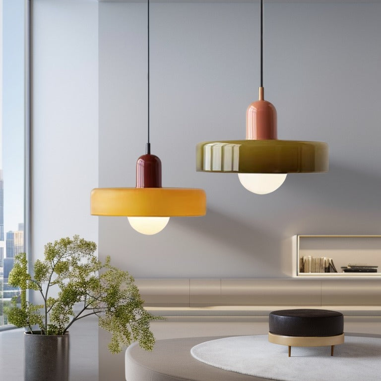 Glarefusion Moderne Bauhaus Glazen LED Hanglamp