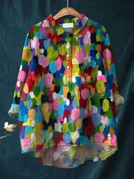 Lila - Bloemenprint Blouse