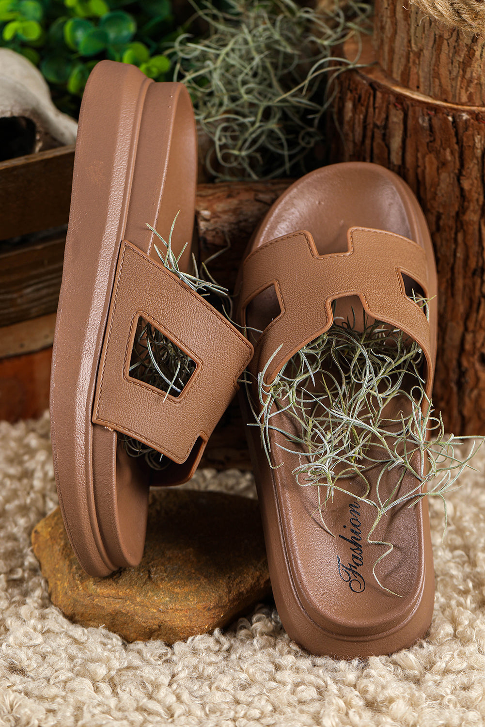 Stijlvolle Open-Toe Slide Sandalen voor de Zomer - Lichtgewicht en Ademend
