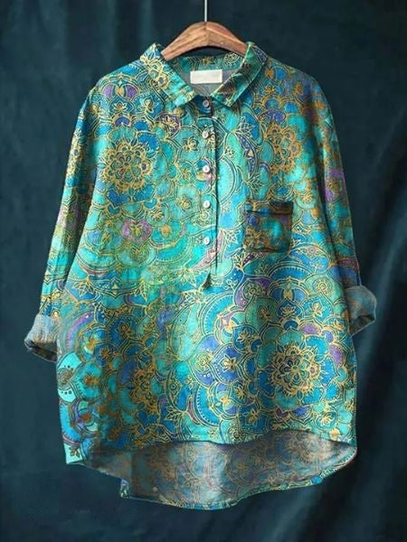 Lila - Bloemenprint Blouse