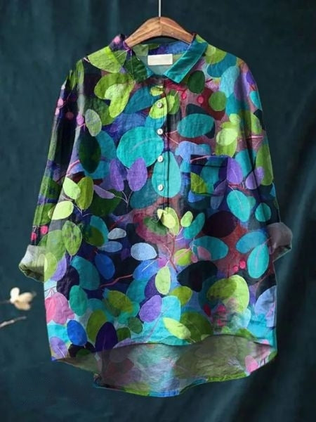 Lila - Bloemenprint Blouse