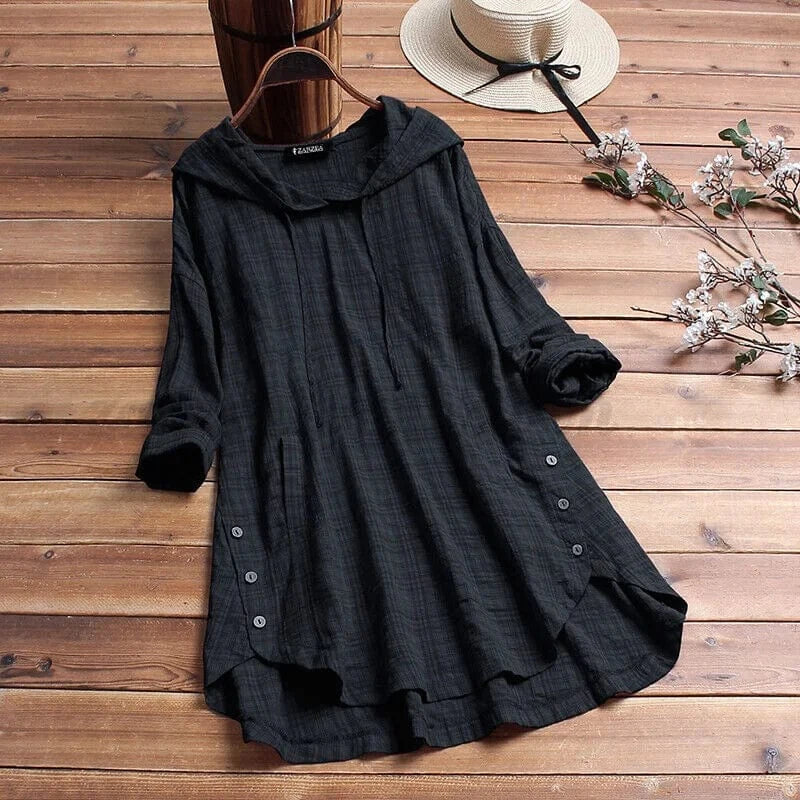 Eliana Linnen Tuniek Hoodie