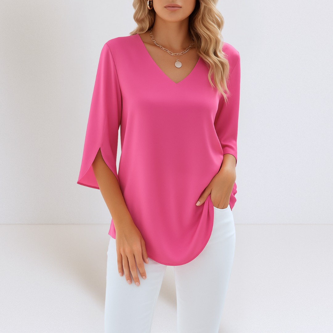 Anna – Elegante Blouse met V-Hals