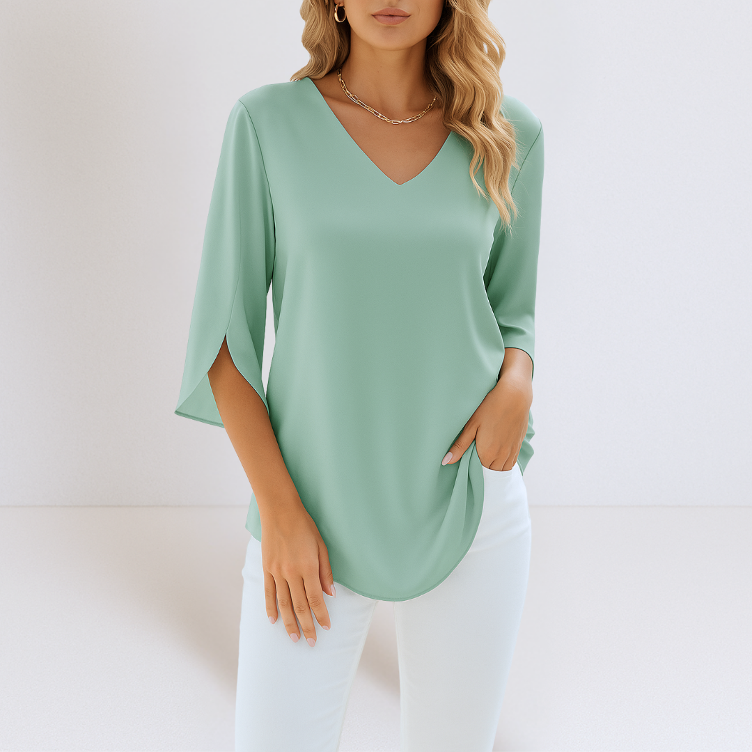 Anna – Elegante Blouse met V-Hals