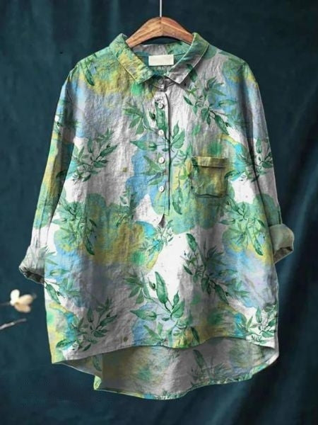 Lila - Bloemenprint Blouse
