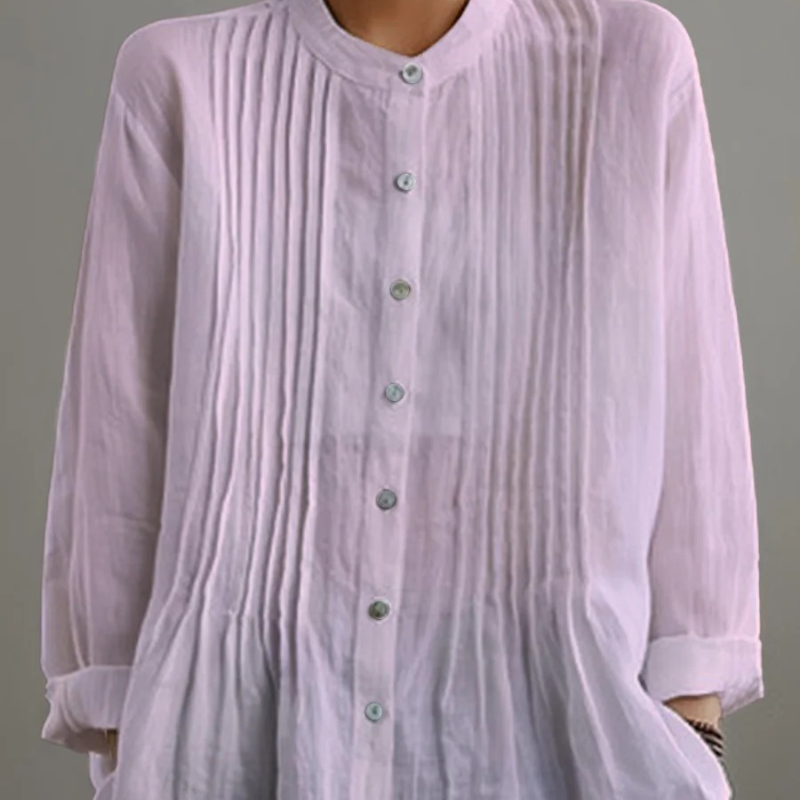 Viola™ - Blouse met relaxte plooien