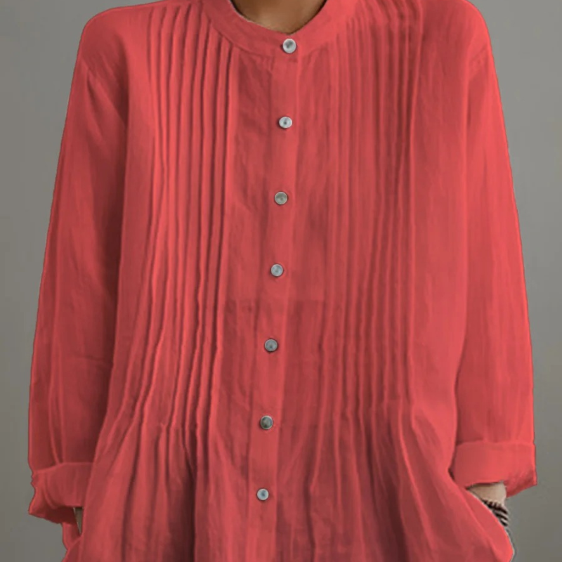 Viola™ - Blouse met relaxte plooien