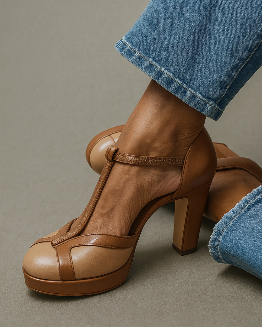 Molena – T-Bar Pumps met Band