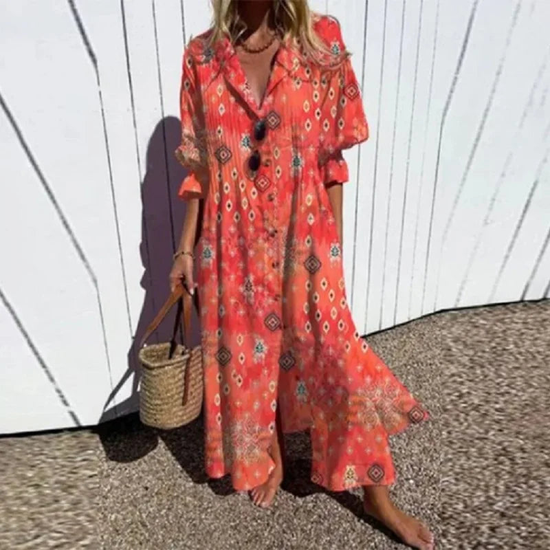 Emma – Flatteuze Boho Jurk