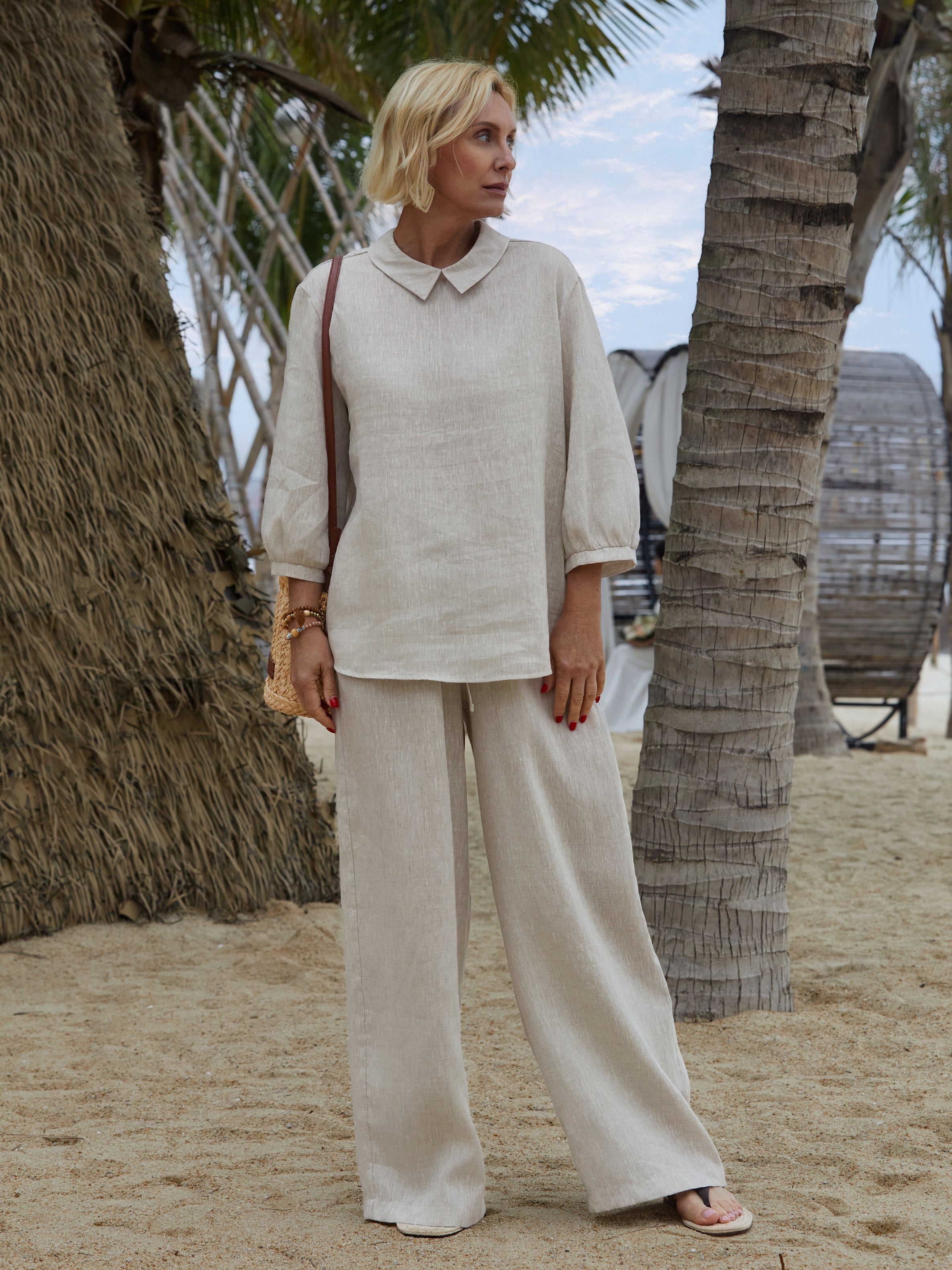 Grace | Klassieke Blouse met Lange Mouwen voor Alledaagse Elegantie