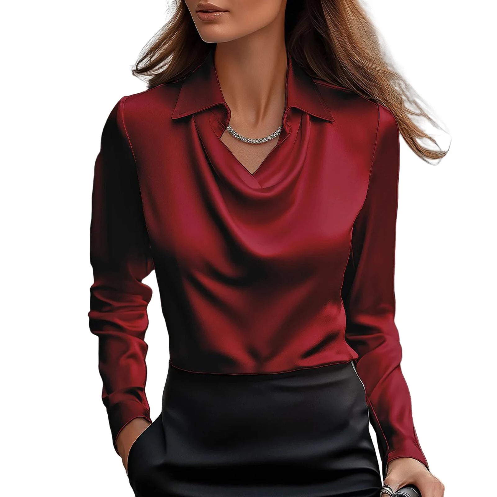 Muse satijnen Blouse