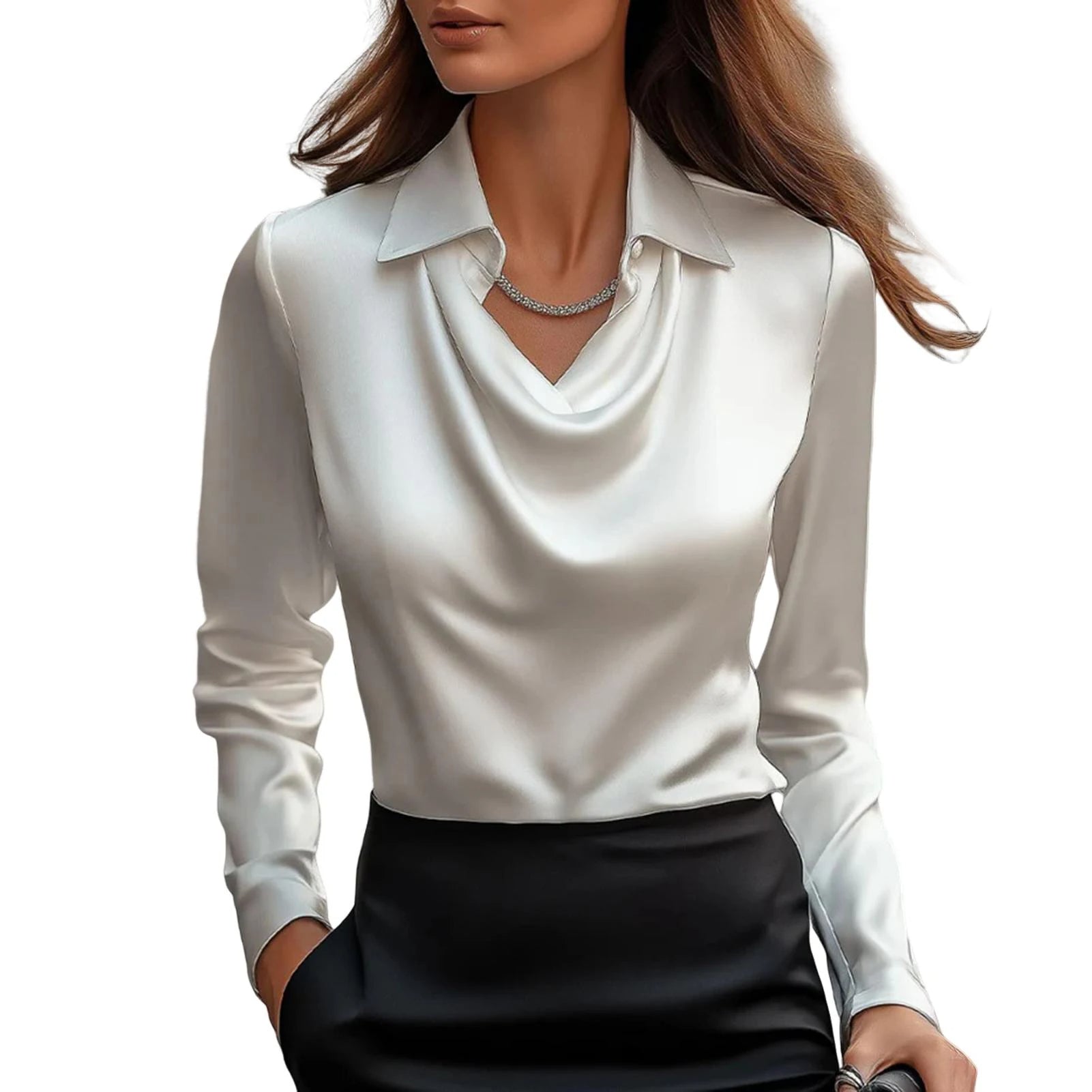 Muse satijnen Blouse