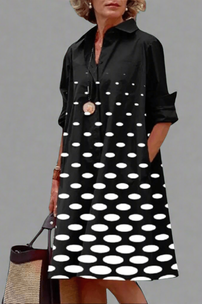 Yvonne – Luxe Midi Jurk met Elegant Design