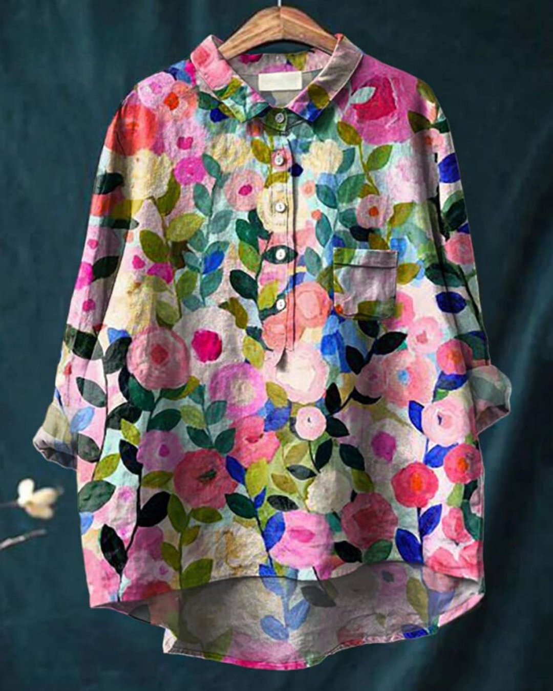 Lila - Bloemenprint Blouse