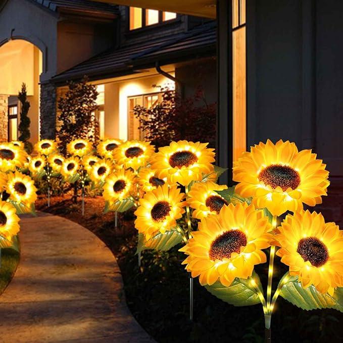 FloralGlow - Zonne-energie LED-zonnebloem tuinverlichting