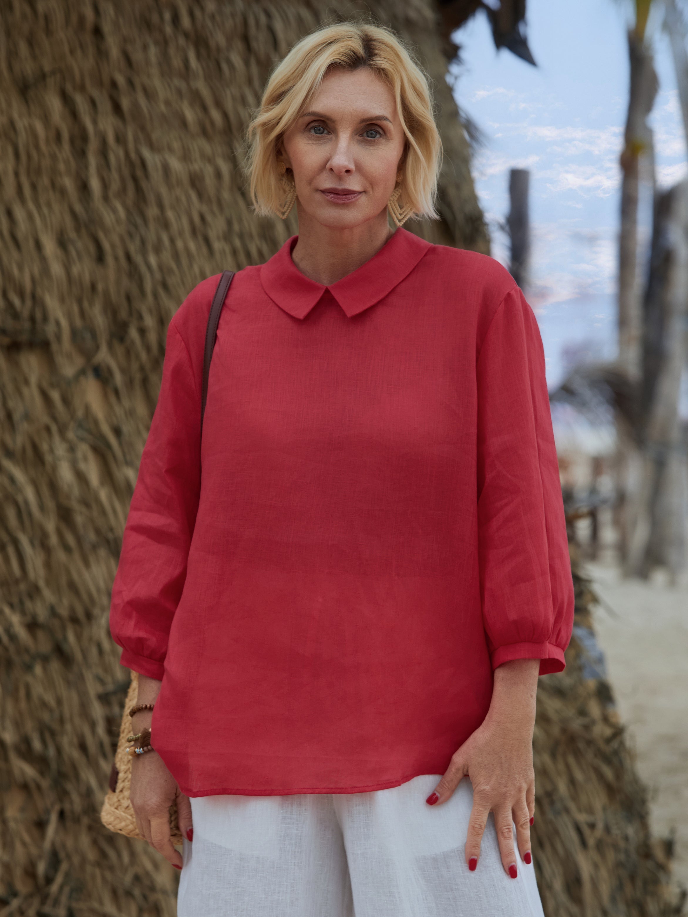 Grace | Klassieke Blouse met Lange Mouwen voor Alledaagse Elegantie