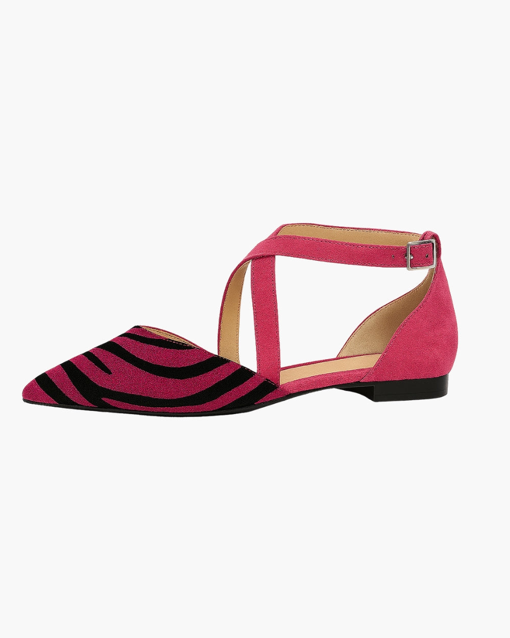 Asilia – Gestreepte Puntige Sandalen