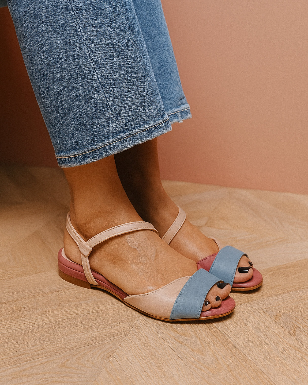 Horiva – Platte sandalen met bandjes