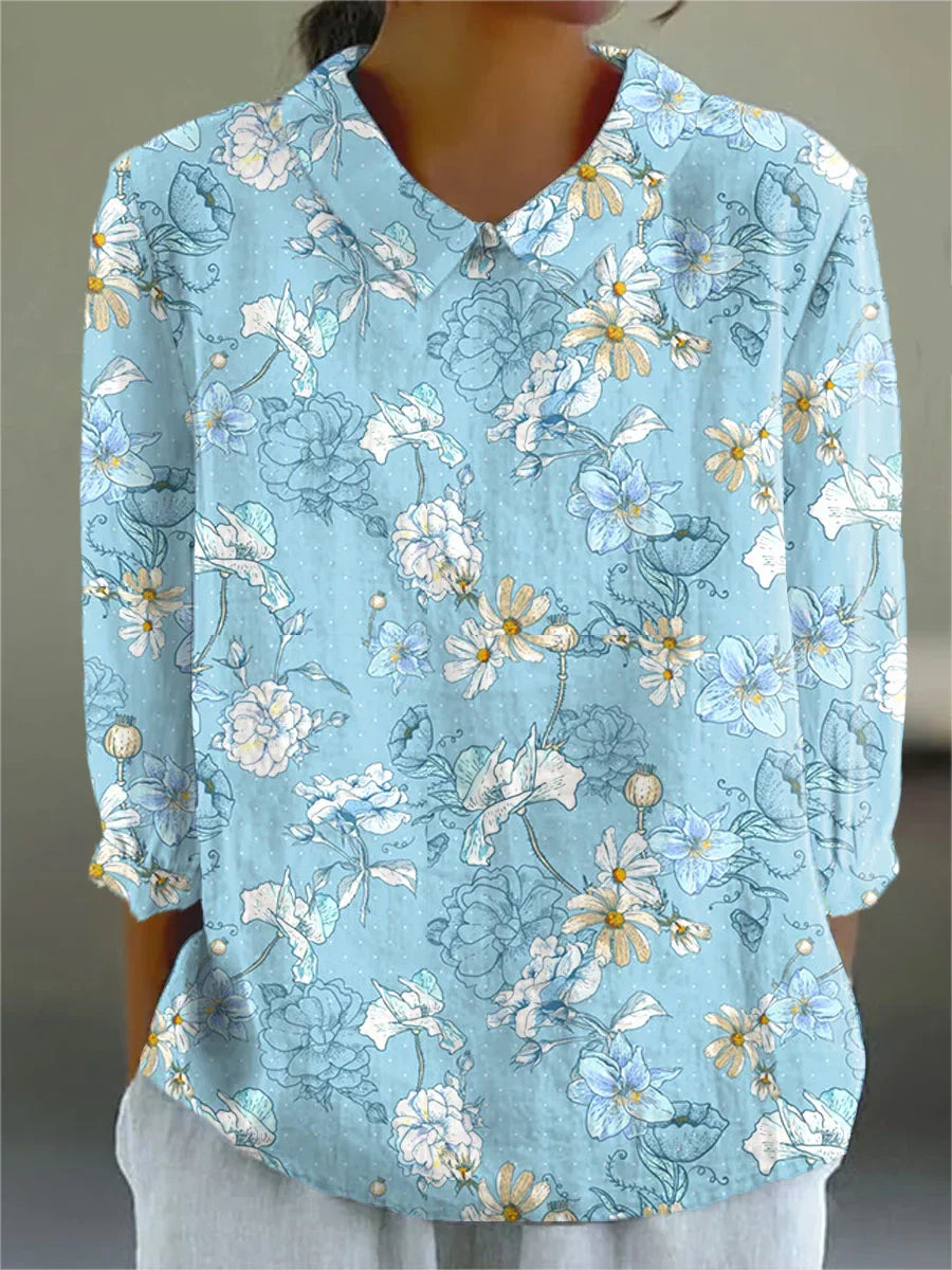 Elle | Vintage Colorful Blouse