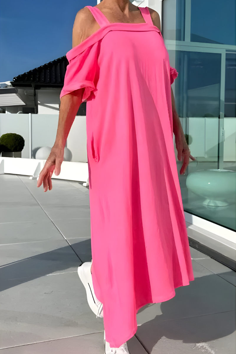Mary™ | Lange Off-Shoulder Zomerjurk