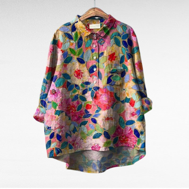 Sara - Klassieke Bloemenblouses