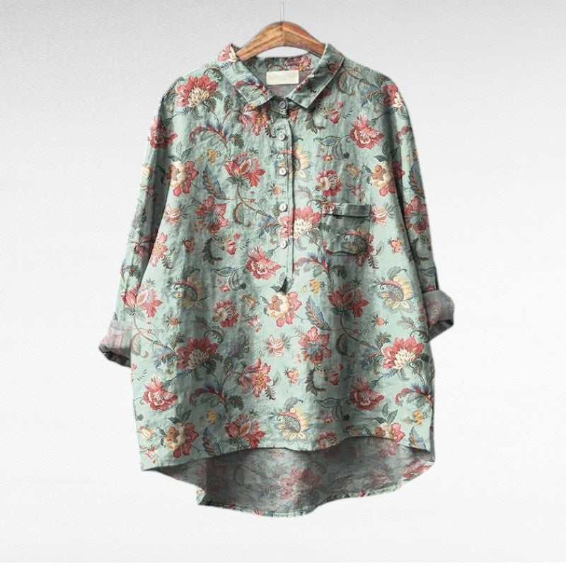 Sara - Klassieke Bloemenblouses