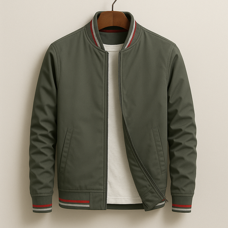 Chez Monsieur™ | Elegante Gestreepte Bomberjack
