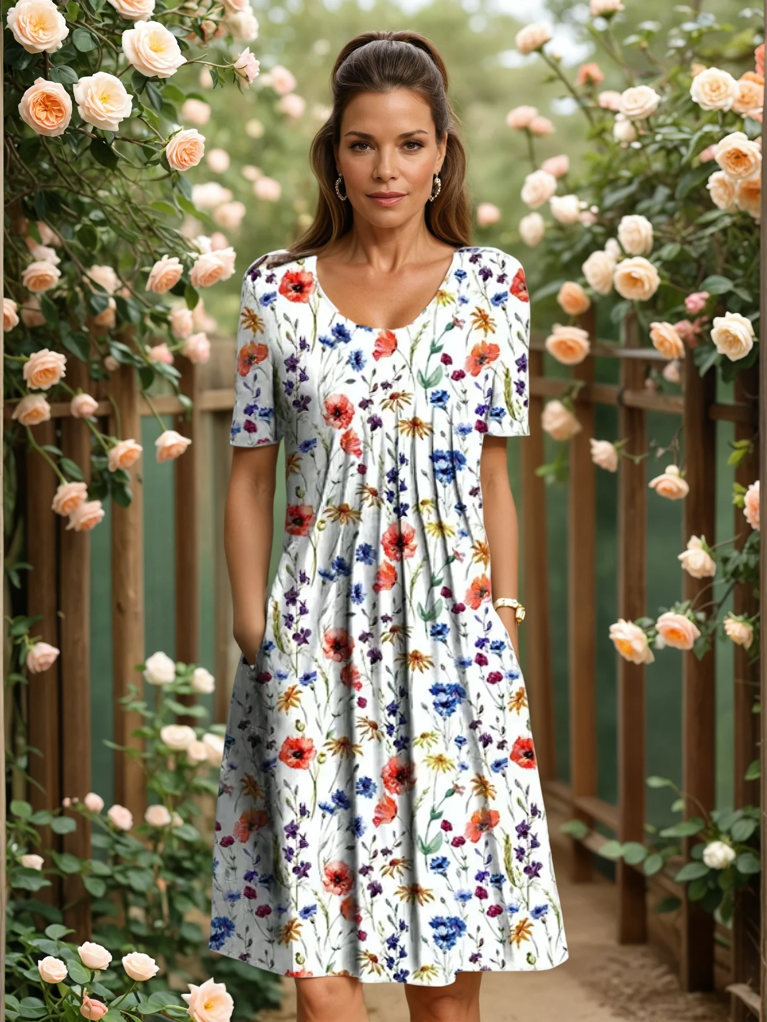 MARGA | ELEGANTE JURK MET BUIKBEDDEKKING