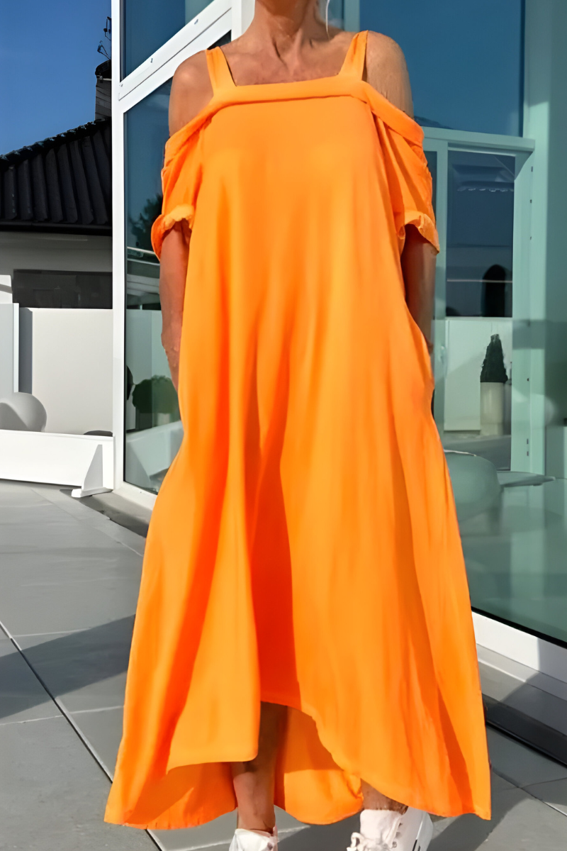 Mary™ | Lange Off-Shoulder Zomerjurk