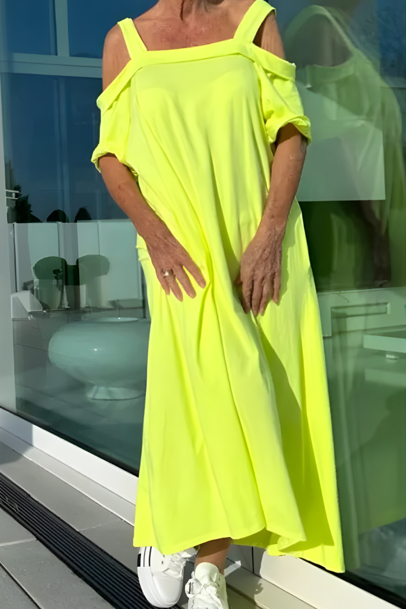 Mary™ | Lange Off-Shoulder Zomerjurk