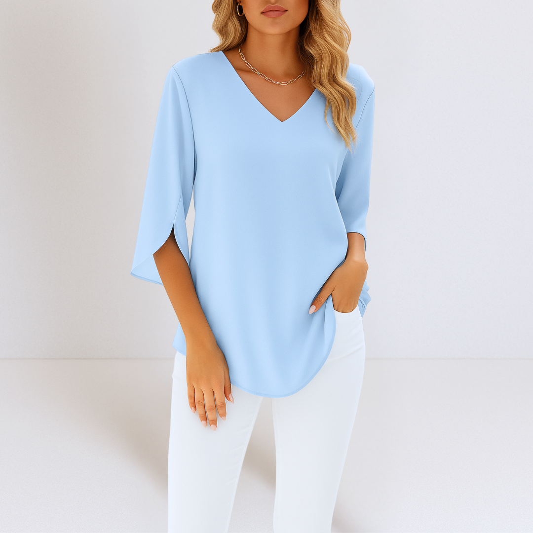 Anna – Elegante Blouse met V-Hals